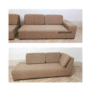 کاور مبل ال پارچه طرح کارپت رنگ شکلاتی