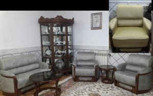 تعمیر مبل راحتی تعویض پارچه و رنگ، فوم و اسفنج درجه 1، رفع شکستگی کلاف مبل (ترابی اصفهان)